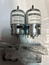 2 Pcs 775 DC Motor DC 24v Max 20000 RPM Ball Bearing for sale  Shipping to South Africa