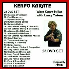 Juego de 23 DVD KENPO KARATE serie de entrenamiento cuando kenpo golpea larry tatum segunda mano  Embacar hacia Mexico