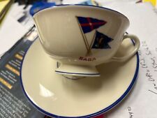 1937 New York Yacht Club ship Saga Charles Payson NY Mets owner cup & saucer for sale  Shipping to South Africa