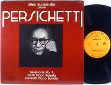 Sonatas/serenata para piano Vincent Persichetti Ellen Burmeister OWL-29 1985 casi nuevo- segunda mano  Embacar hacia Argentina