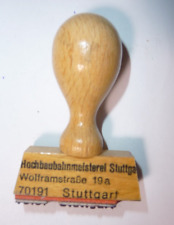 Stempel hochbaubahnmeisterei s gebraucht kaufen  Neuenstadt