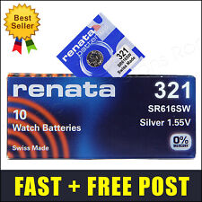 Moeda de óxido de prata 321 ⌚ Bateria de relógio RENATA bateria SR616SW SR65 280-73, usado comprar usado  Enviando para Brazil