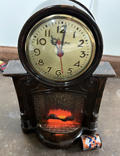 Vintage MasterCrafters Fireplace Lighted Motion Clock Model 272 for sale  Shipping to South Africa