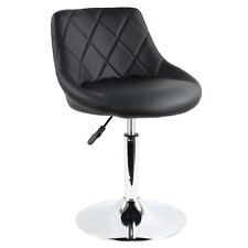FURWOO PU Leather Low Bar Chair Height Adjustable Swivel Black for sale  Shipping to South Africa