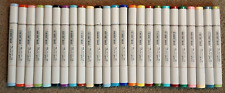 Copic Sketch Markers Dual Ended Lot of 25 wide variety of colors  for sale  Shipping to South Africa