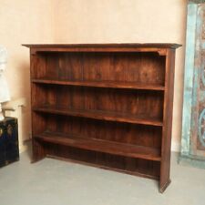 Large Open Bookcase Antique Vintage Bookshelves Hardwood for sale  Shipping to South Africa