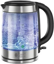 Russell Hobbs 21600-10 Illuminating Glass Kettle, Black, 1.7 Litre, 3000 Watt for sale  Shipping to South Africa