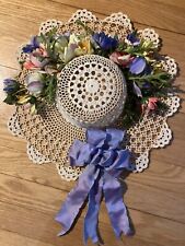 Starched crocheted bonnet for sale  Pasadena