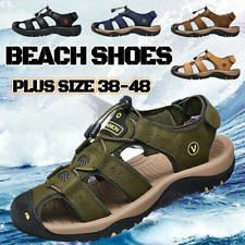 Mens leather sandals for sale  Shipping to Ireland