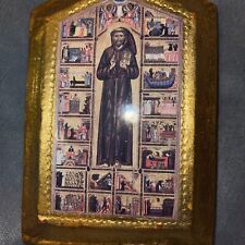 Usado, Quadro de placa religiosa iconografia de madeira vintage pendurado na parede religião GUC -_ comprar usado  Enviando para Brazil
