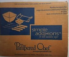 Used, Pampered Chef Simple Solutions Fondue Accessory Set New In Open Box for sale  Shipping to South Africa