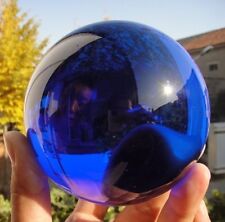 Used, 80MM Huge Asian Rare Natural Quartz Blue Magic Crystal Healing Ball Sphere+Stand for sale  Shipping to Canada