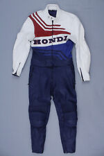 Vintage 80s 90s Honda Moto Racing Leather Suit Made in Korea Uk 40 Eu 50 na sprzedaż  PL