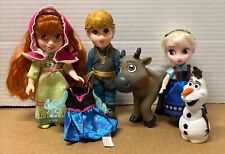 Lote Disney Frozen Petite Princess Dolls Elsa, Anna, Kristoff, Olaf, Sven HTF 6" comprar usado  Enviando para Brazil