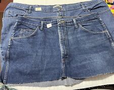 Usado, Costura 2 pares Top de jeans remanescentes bolsos com zíper cintura plus size  comprar usado  Enviando para Brazil