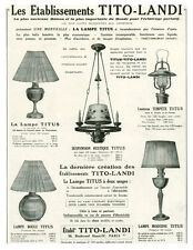 Publicité ancienne lampes d'occasion  France