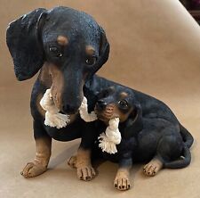 The Danbury Mint Dachshund Puppy Love Rare Collectible Dog Figure for sale  Shipping to South Africa