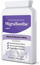 Riboflavina Migrasoothe-B vitamina B2 400mg ataques de enxaqueca dor de cabeça comprar usado  Enviando para Brazil