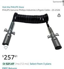 Phillips 12' Liftgate Charging Cable Assembly (Dual Pole) #23-2326 for sale  Shipping to South Africa