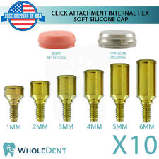 10x Click Attachment Abtment tampa de silicone macia dental im plant interna hexagonal comprar usado  Enviando para Brazil