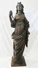Antique Hand Carved Oak, 49”H Cathedral-Size Statue of Saint Mary Magdalene. for sale  Cincinnati