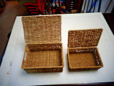 Two woven baskets for sale  DISS