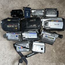 Lot of 12 Untested Camcorders JVC/Vivitar/Panasonic/DXG for sale  Shipping to South Africa