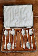 Cased set silver for sale  LEEDS