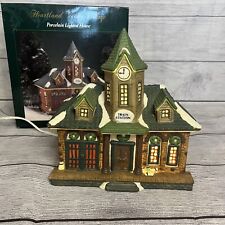 O’Well Heartland Valley Village Train Station P0202 Retired Porcelain Christmas, used for sale  Shipping to South Africa