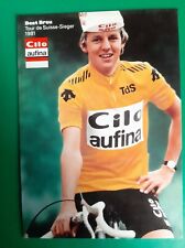 CYCLISME carte cycliste BEAT BREU Tour de Suisse 1981 équipe CILO AUFINA 1982, usado comprar usado  Enviando para Brazil