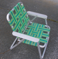Cadeira de gramado infantil vintage retrô dobrável alumínio acampamento comprar usado  Enviando para Brazil