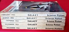 Revista/libro de ciencia ficción Galaxy fm 1953 febrero marzo octubre noviembre diciembre segunda mano  Embacar hacia Mexico
