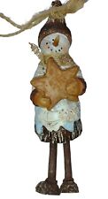 Vintage rustic snowman for sale  Shipping to Ireland