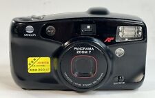 Cámara fotográfica Minolta Panorama Zoom 7 negra apuntar y disparar 35 mm película probada funcionando segunda mano  Embacar hacia Argentina