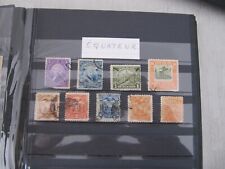 Equateur lot timbres d'occasion  Septfonds
