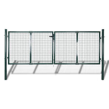 Tidyard Garden Mesh Gate  Steel Lockable Fence Gate Door Wall Grille Dark P0B3 for sale  Shipping to South Africa