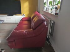 Ledersofa elemente rot gebraucht kaufen  Oos