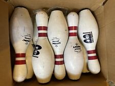 Amflite 2 II Bowling Pin Full Set (10) Qubica AMF USBC Plastic Coated Vintage for sale  Shipping to South Africa