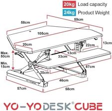 Desk cube white for sale  MANCHESTER