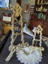 Pair brass easel for sale  South Plainfield