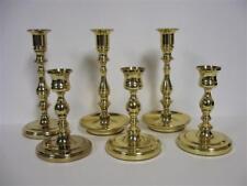 6 Beautiful BALDWIN Brass Candlesticks Candle Holders Wedding Vintage for sale  Brooks