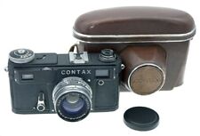 Used, Soviet copy of CONTAX II BLACK camera with Carl Zeiss Jena Sonnar 2/50mm lens for sale  Shipping to South Africa