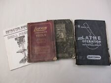 Manual do operador de torno Craftsman-Atlas, 1955, Lufkin Cat., livro de torno South Bend comprar usado  Enviando para Brazil
