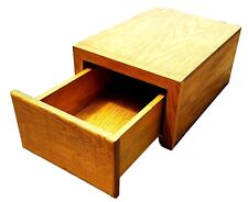 Collectible Vintage Hand Made Oak Single Drawer - Desk Organizer, used for sale  Shipping to South Africa