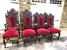 Set carved mahogany for sale  Hyde Park