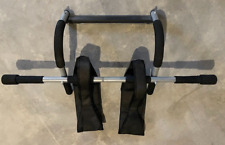 Barra de ejercicios Iron Gym Doorway barbilla hacia arriba y tirar hacia arriba con correas abdominales - entrenamiento de cuerpo completo segunda mano  Embacar hacia Argentina