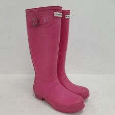Hunter Pink Wellington Boots Waterproof Size UK5 EU38 Womens RMF06-ER for sale  Shipping to South Africa