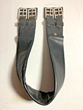 Black Schleese Straight Leather Girth Made In Canada Size 32 Equestrian, used for sale  Shipping to South Africa