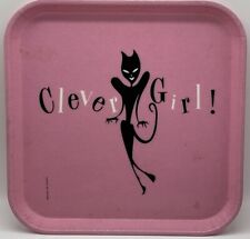 Usado, Bandeja colecionável vintage camtray kitsch gato preto senhora rosa retrô atômica rara comprar usado  Enviando para Brazil