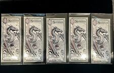 5X Silver Dragon Silverback Limited-Edition Note .999 Fine Silver Foil  IN STOCK, used for sale  Shipping to South Africa